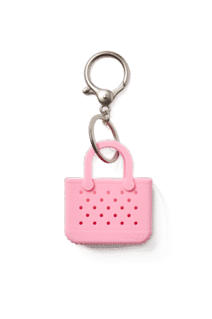 Tiny Tote Keychain – Blowing Pink Bubbles